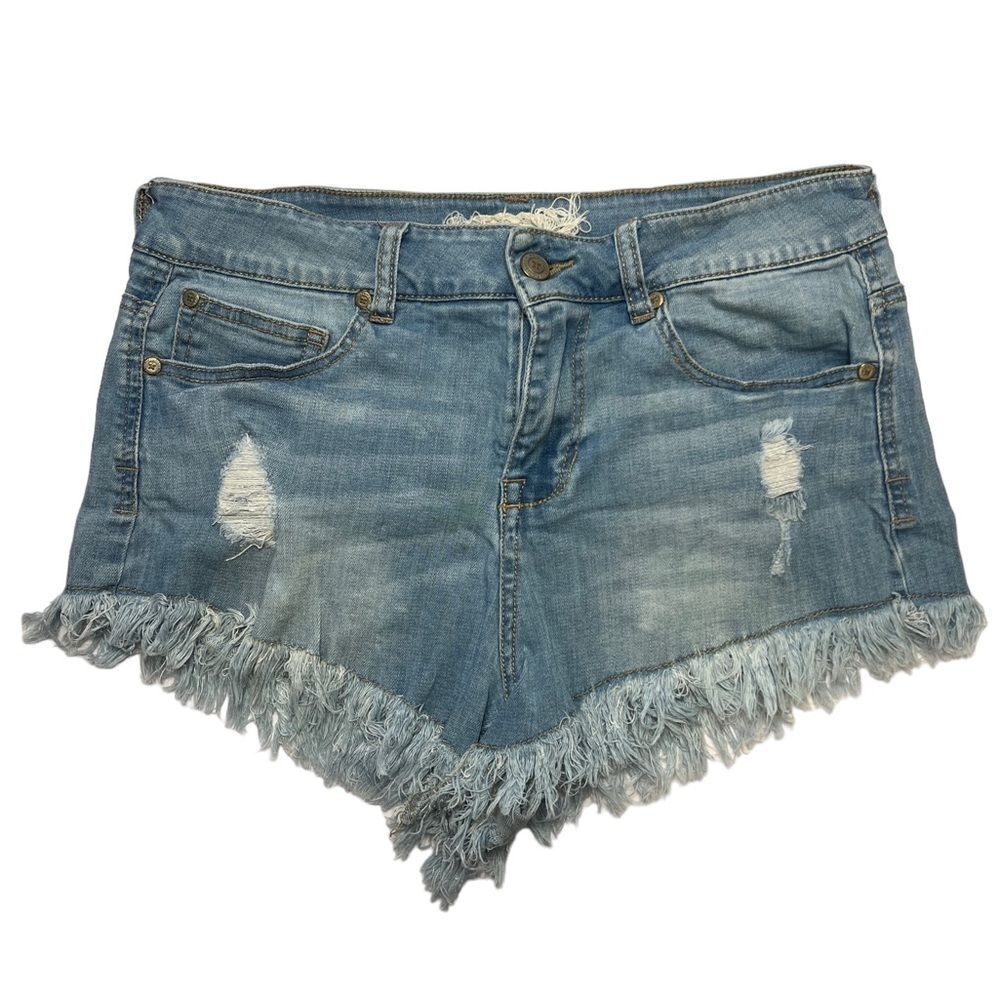 Altar'd State- Distressed- Light Denim Jean Shorts- Size 7 (28)